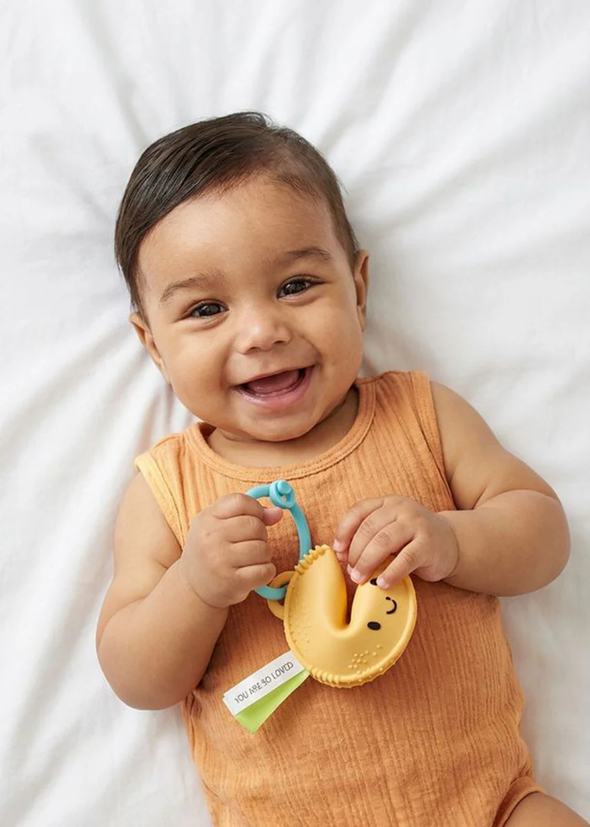 Itzy Treat Teether Toy - Fortune Cookie - Image 2