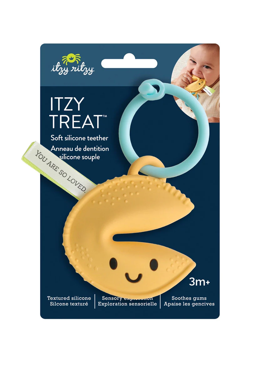 Itzy Treat Teether Toy - Fortune Cookie - Image 4