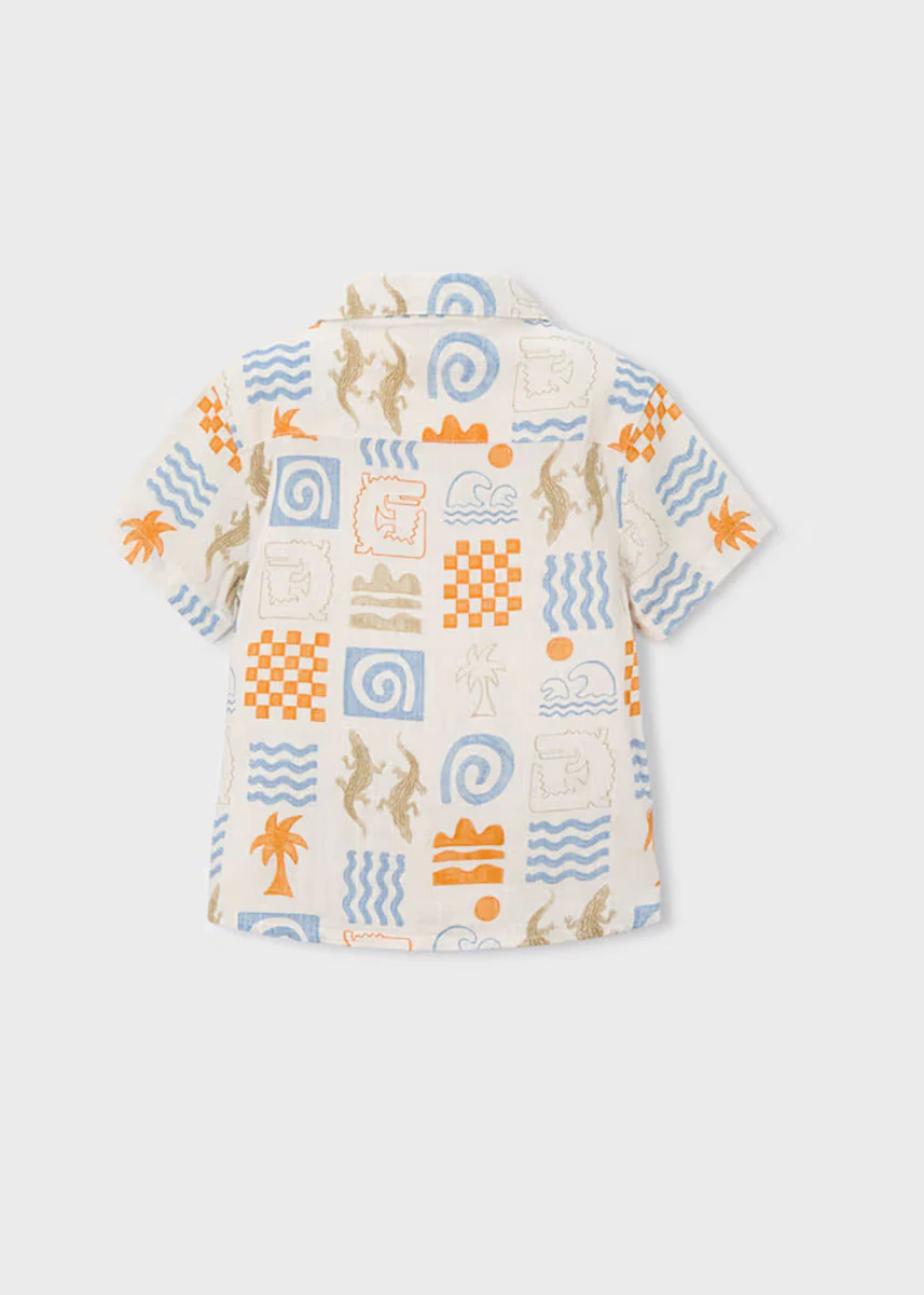 John Joe Button Down - Cream Peach - Image 3