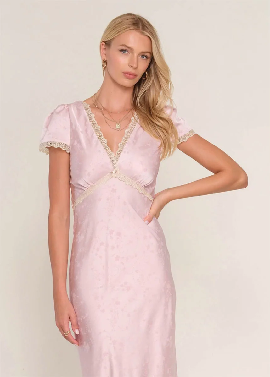Kerry Maxi Dress - Petal - Image 3