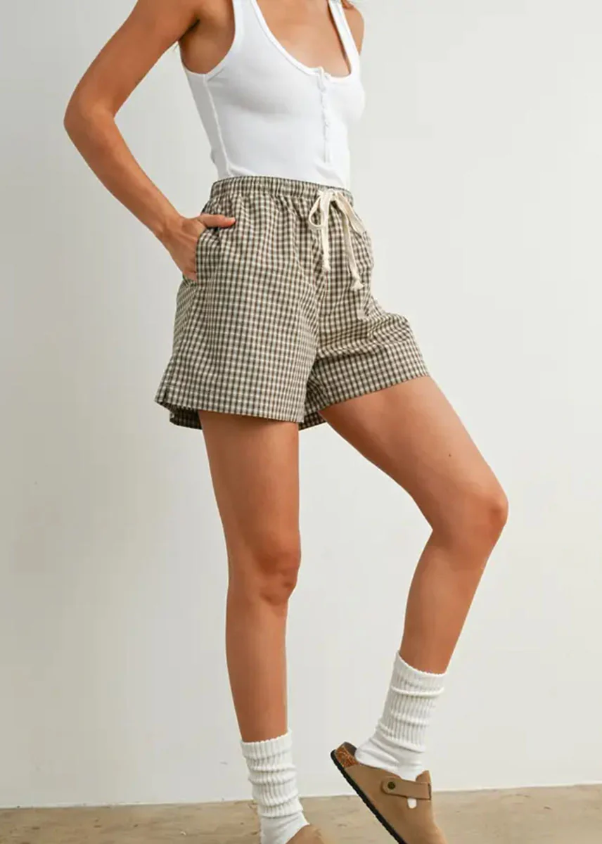 Kiah Striped Boxer Short - Brown - Image 2