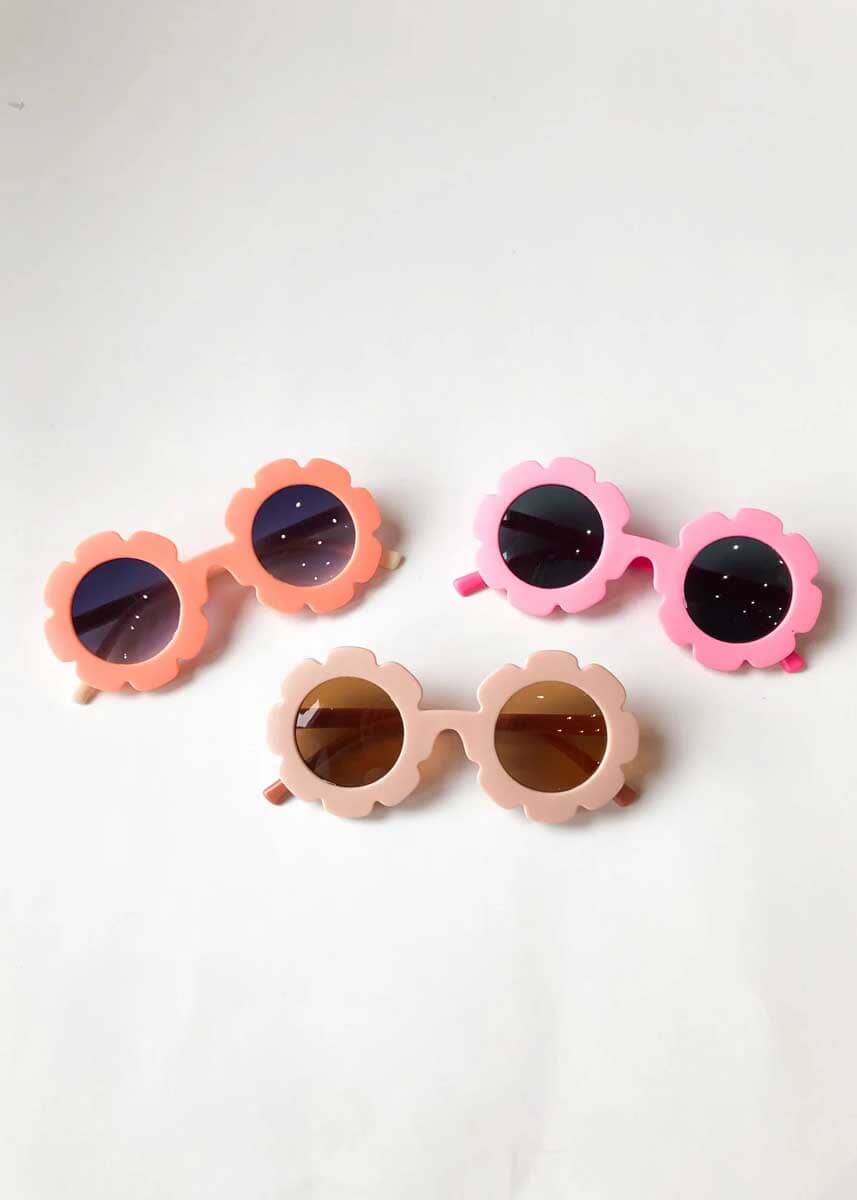 Kids 2-Tone Flower Sunglasses - Image 3