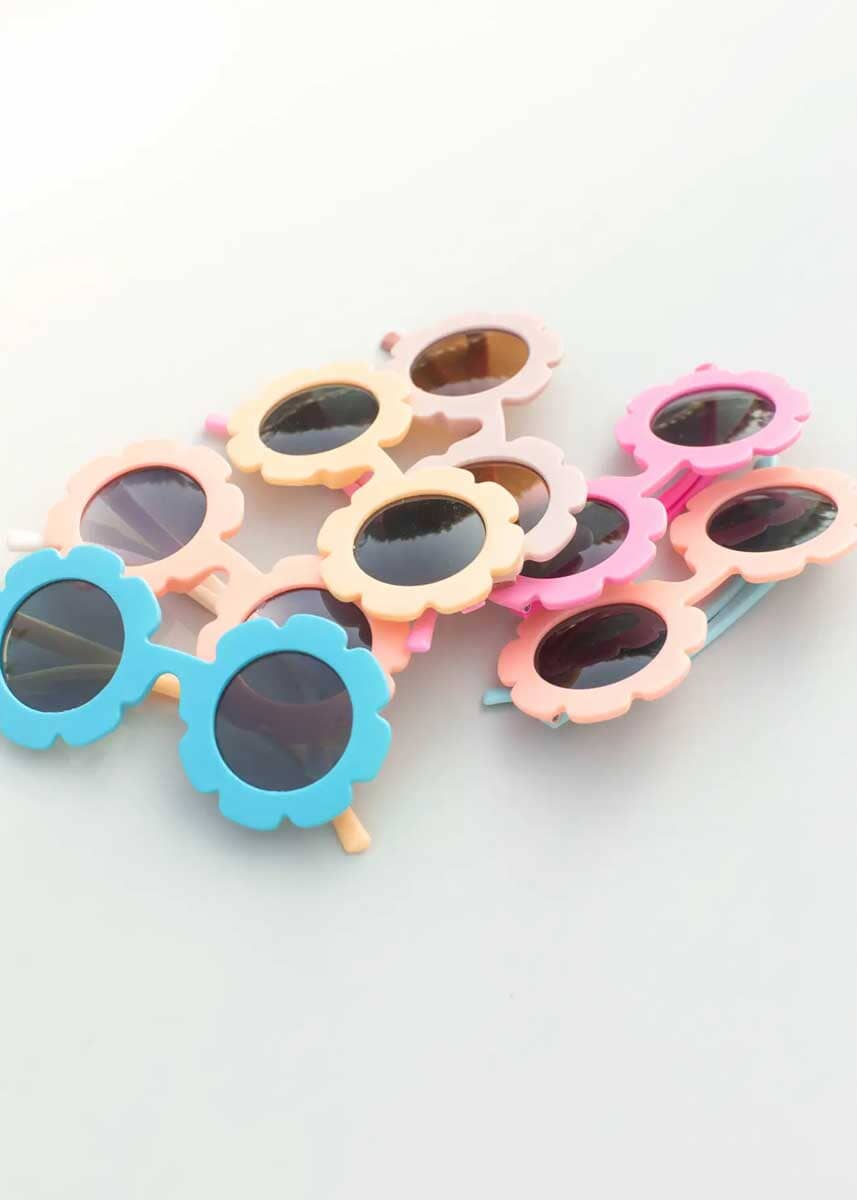 Kids 2-Tone Flower Sunglasses - Image 4