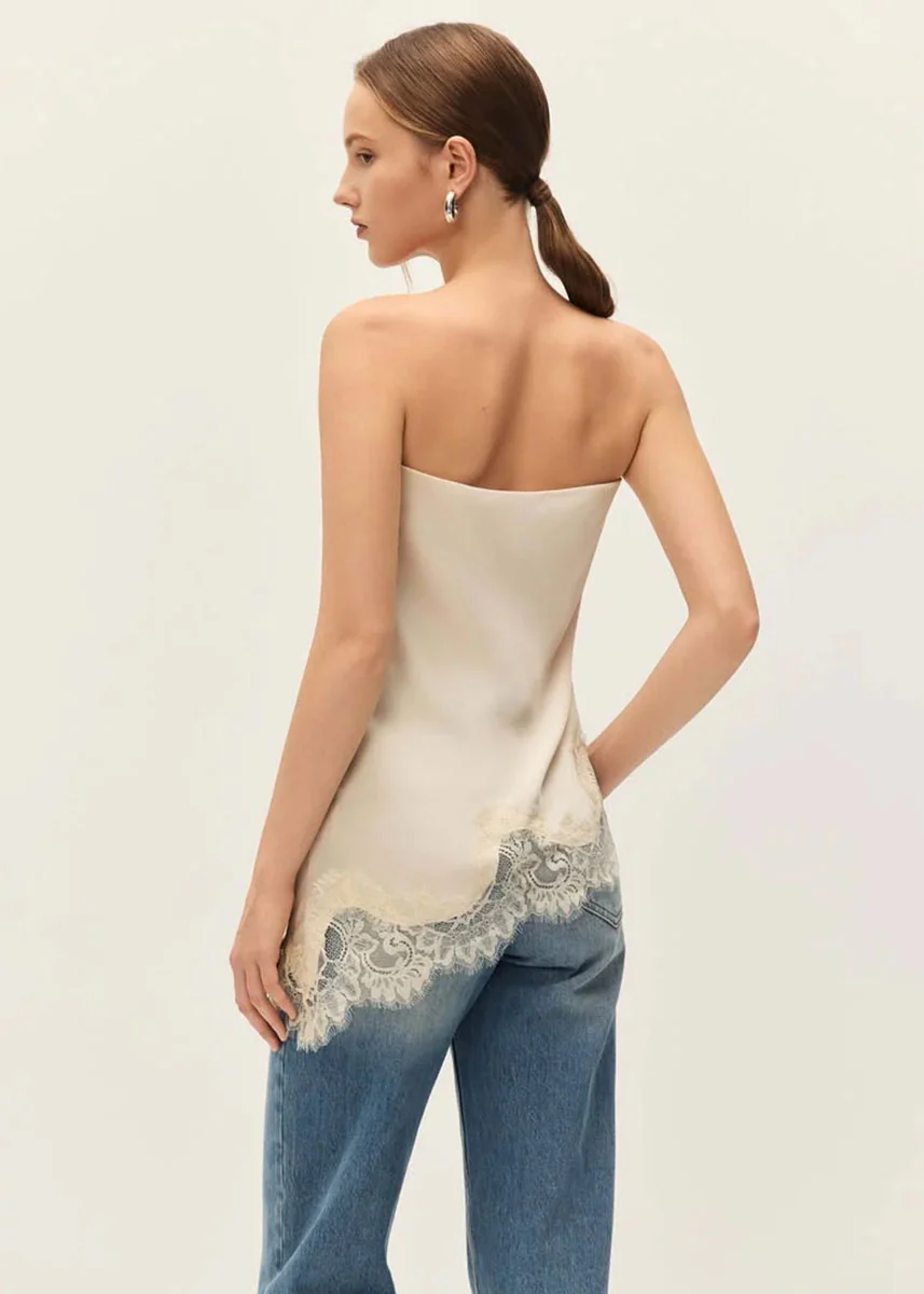 Lacey Top - Ecru - Image 3