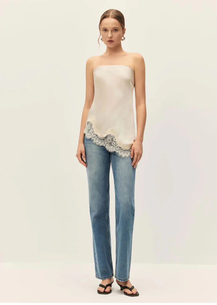 Lacey Top - Ecru - Image 4