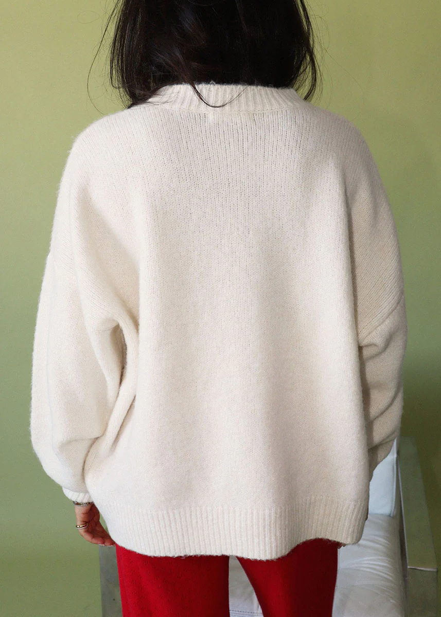 Leighton Sailboat Sweater - Cream - Image 2