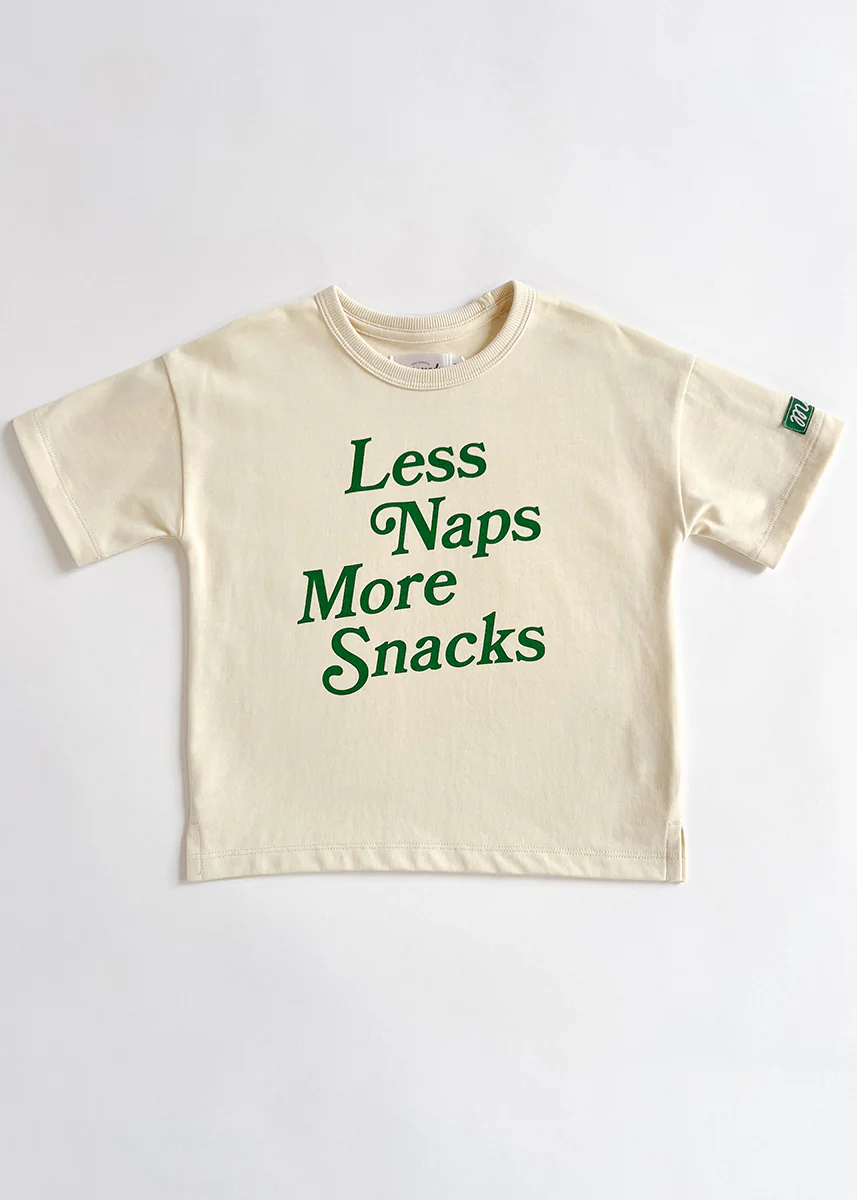 Less Naps More Snacks Oversized Tee - Image 2