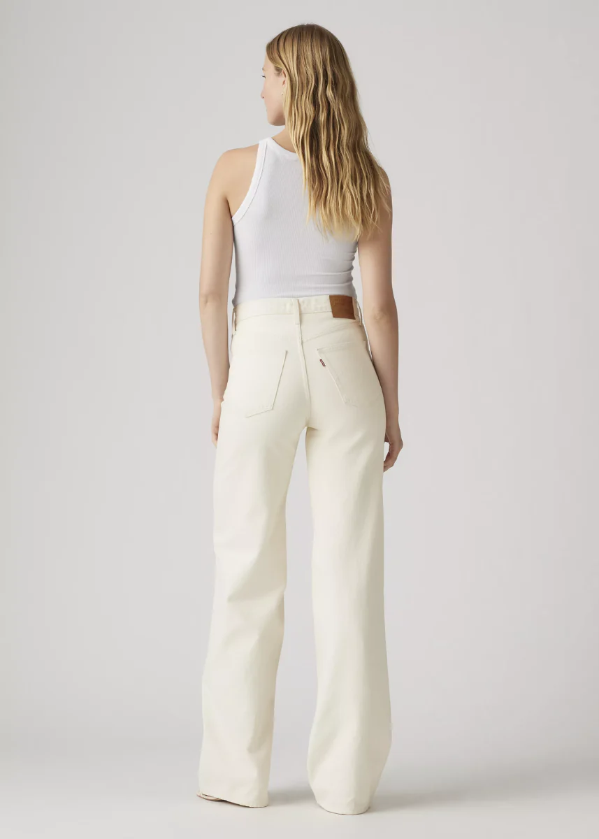 Levi's Ribcage Wide Leg Jeans - Barely Freezing - Image 2