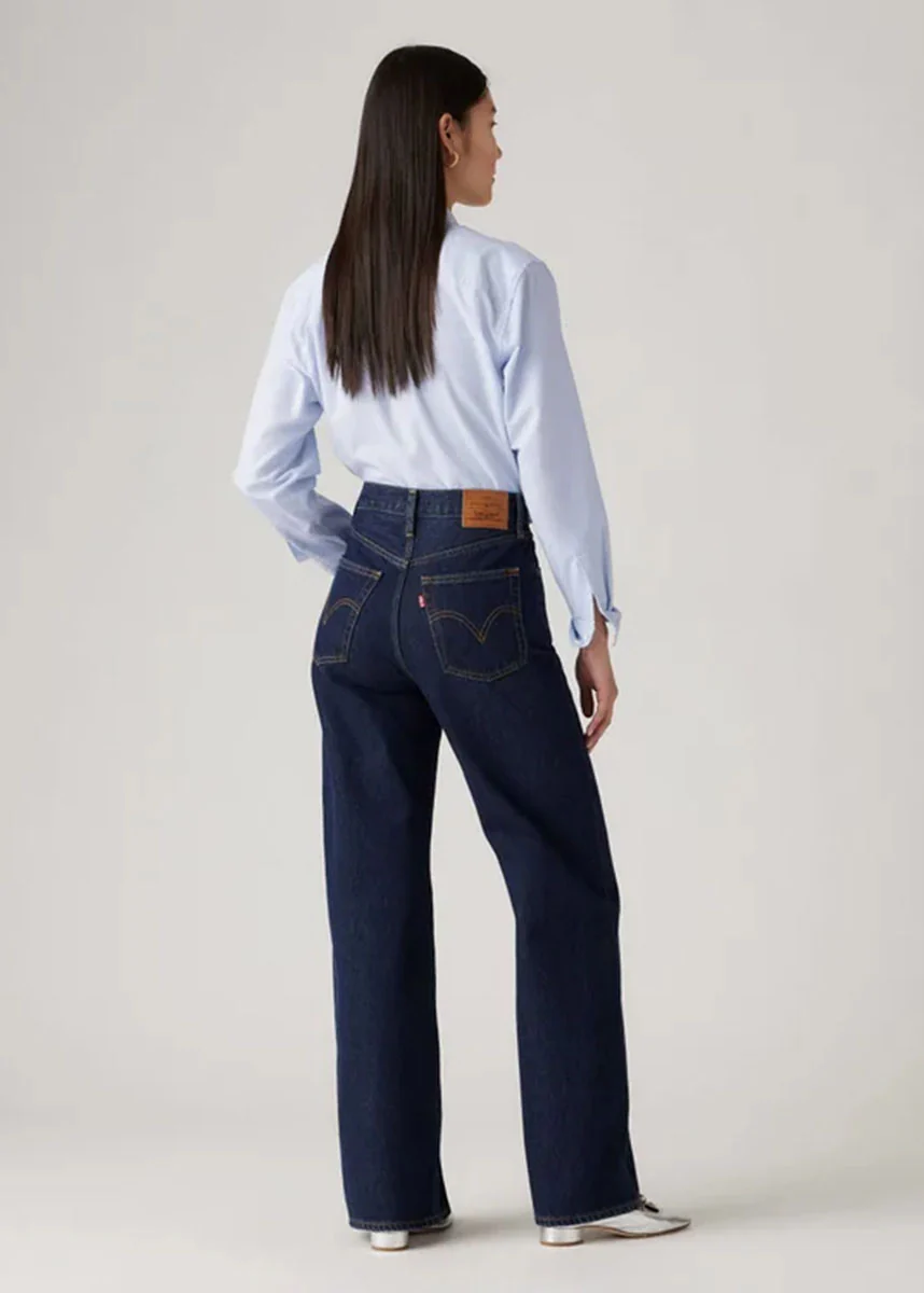 Levi's Ribcage Wide Leg Jeans - Shaded View - Image 3