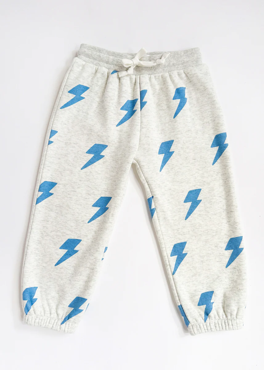 Lightning Bolt Sweatsuit Set - Blue - Image 6