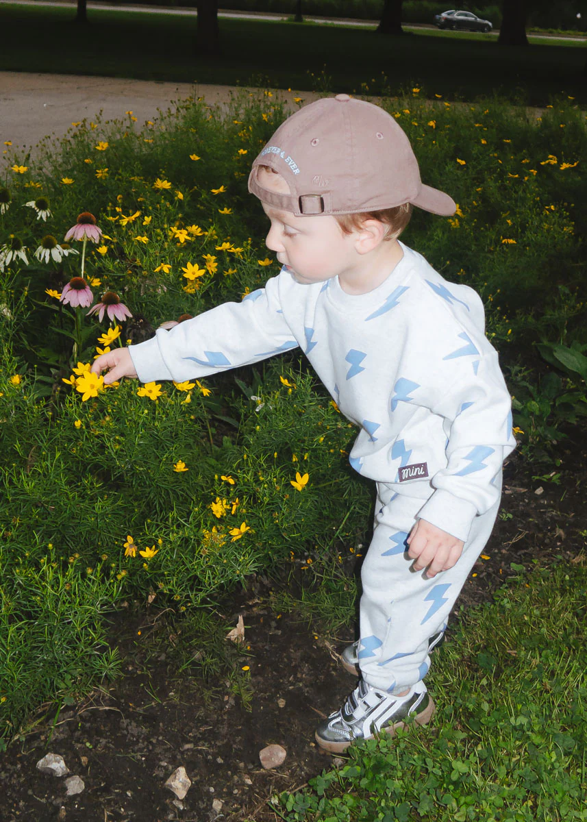 Lightning Bolt Sweatsuit Set - Blue - Image 8
