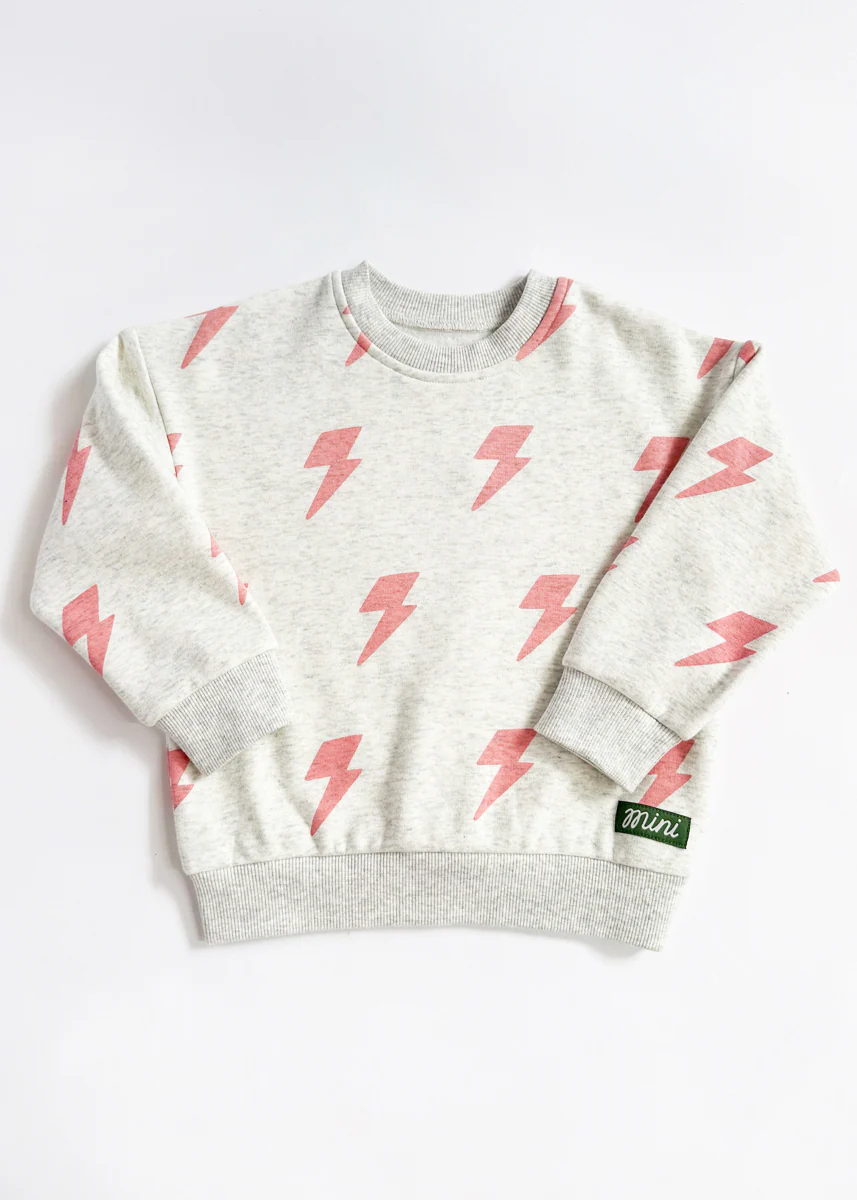 Lightning Bolt Sweatsuit Set - Pink - Image 4