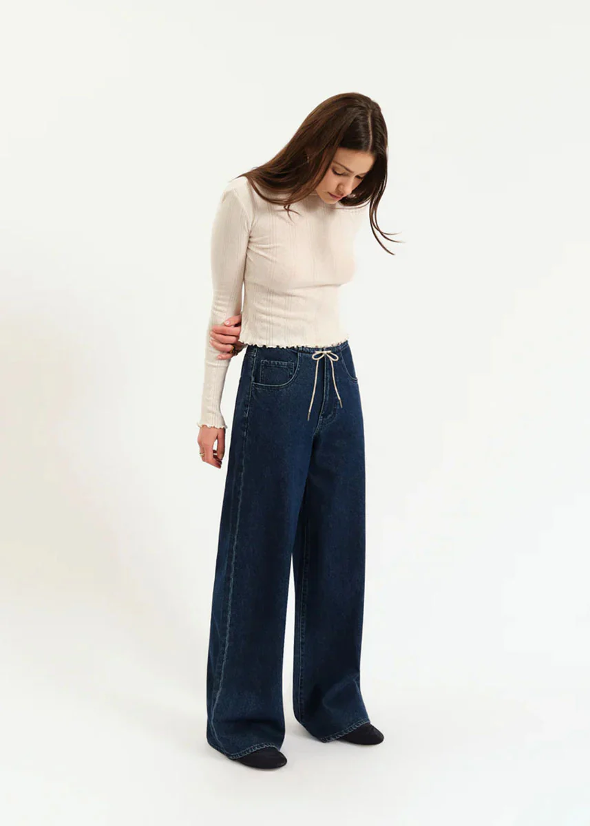 Madison Mid-Rise Wide Leg - Moonlight Rinse - Image 3