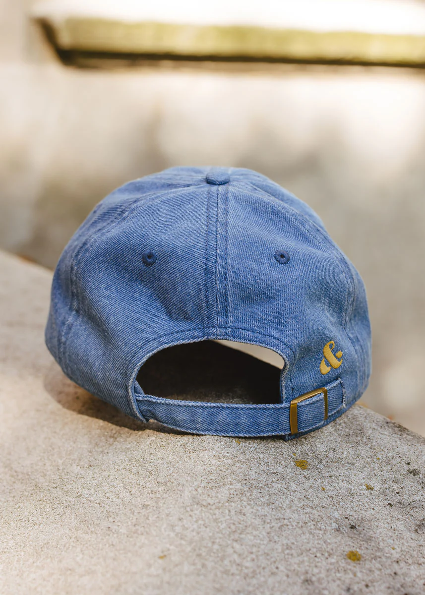 Midwest Honey Dad Hat - Dark Denim - Image 4