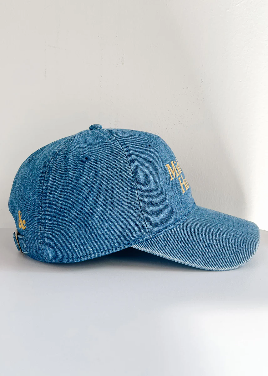 Midwest Honey Dad Hat - Dark Denim - Image 7
