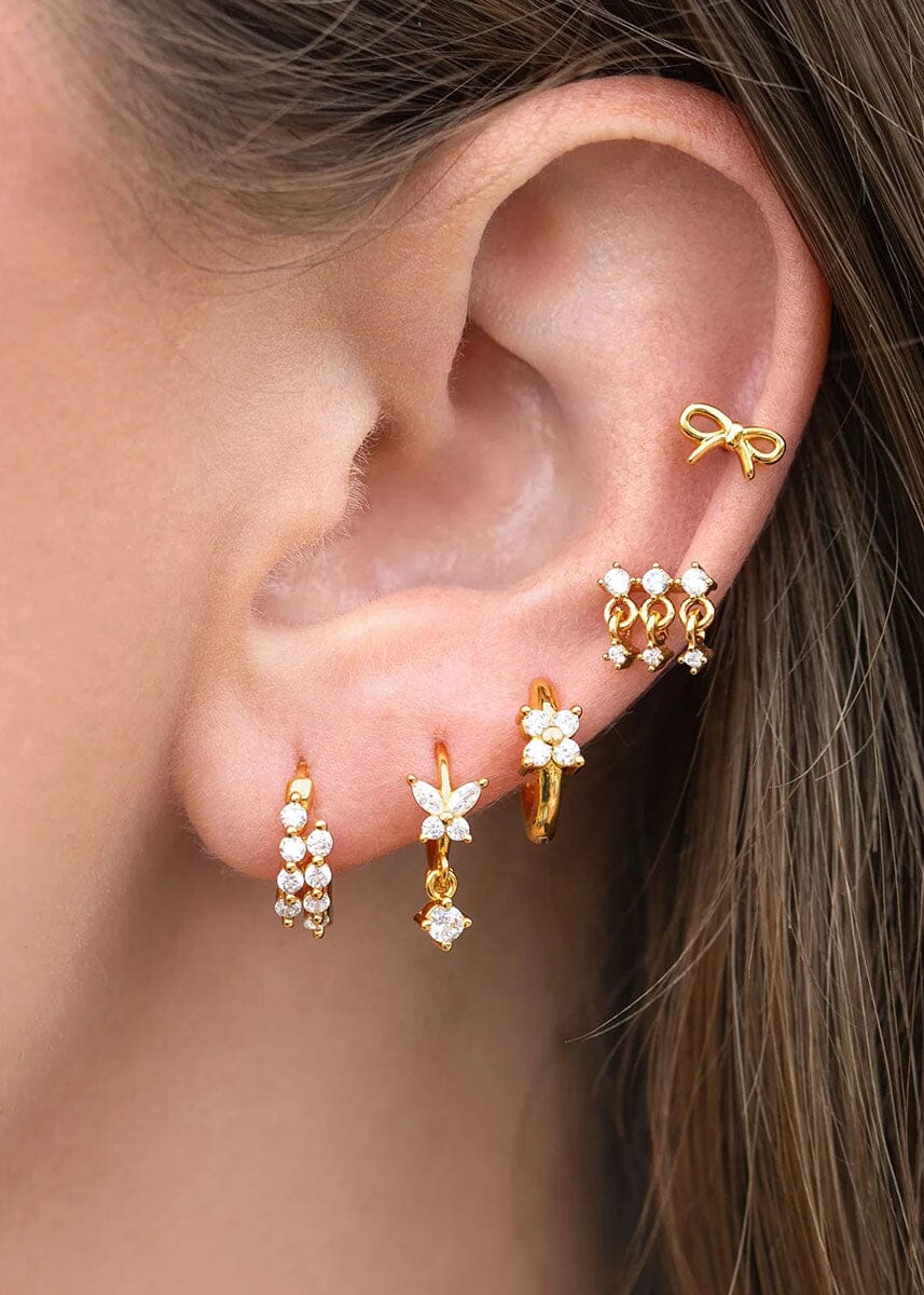 Mirrorball Hoops - Gold - Image 2
