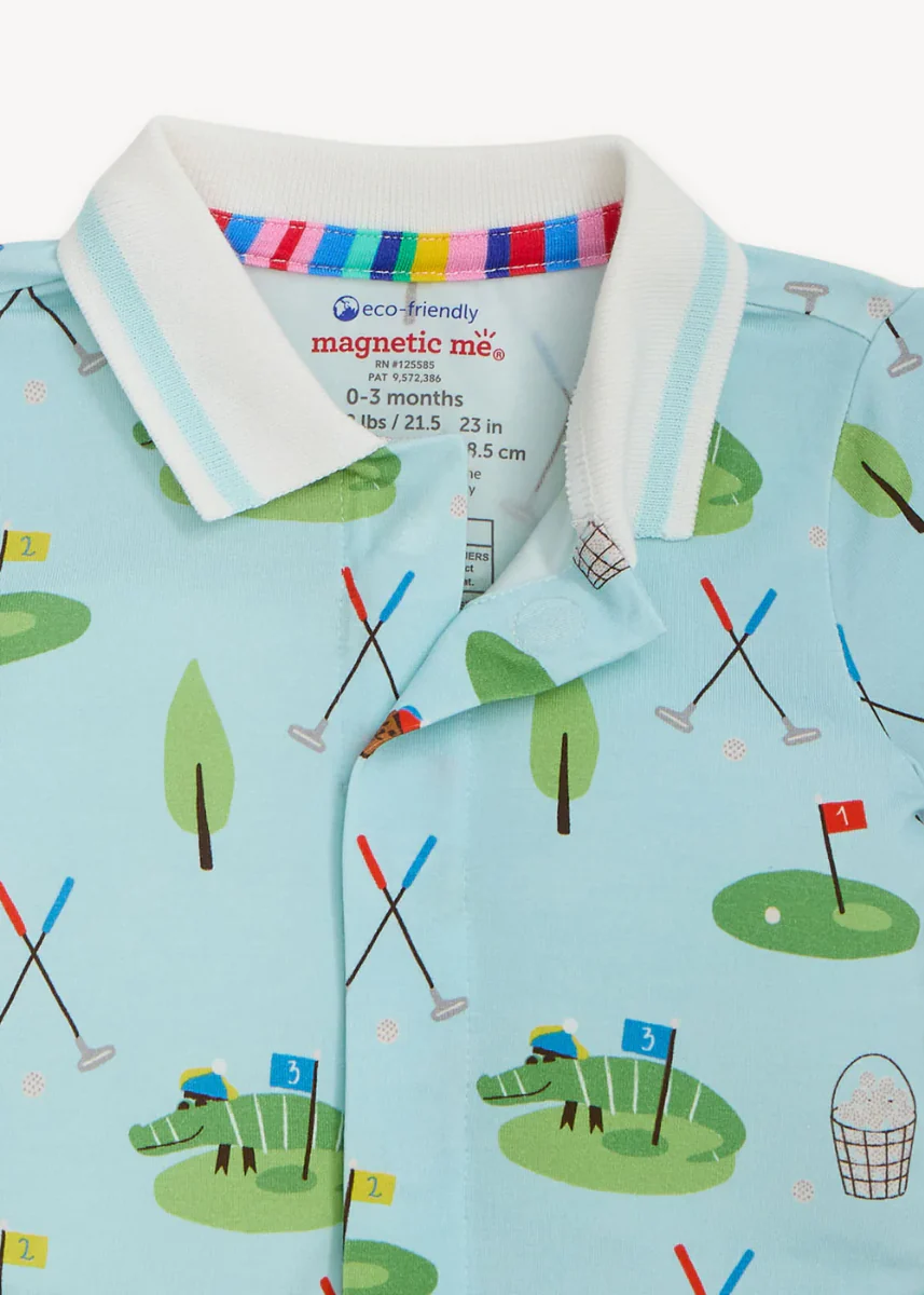 Modal Magnetic Polo Romper - Gopher It - Image 3