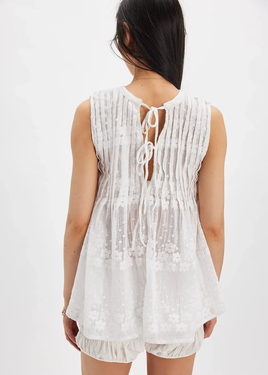 Moon Magic Mesh Tunic - Clean Ivory - Image 3