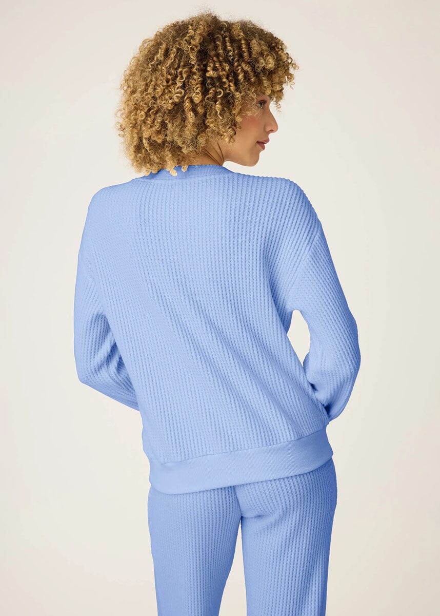Morning Waffles Long Sleeve Top - Peri - Image 4