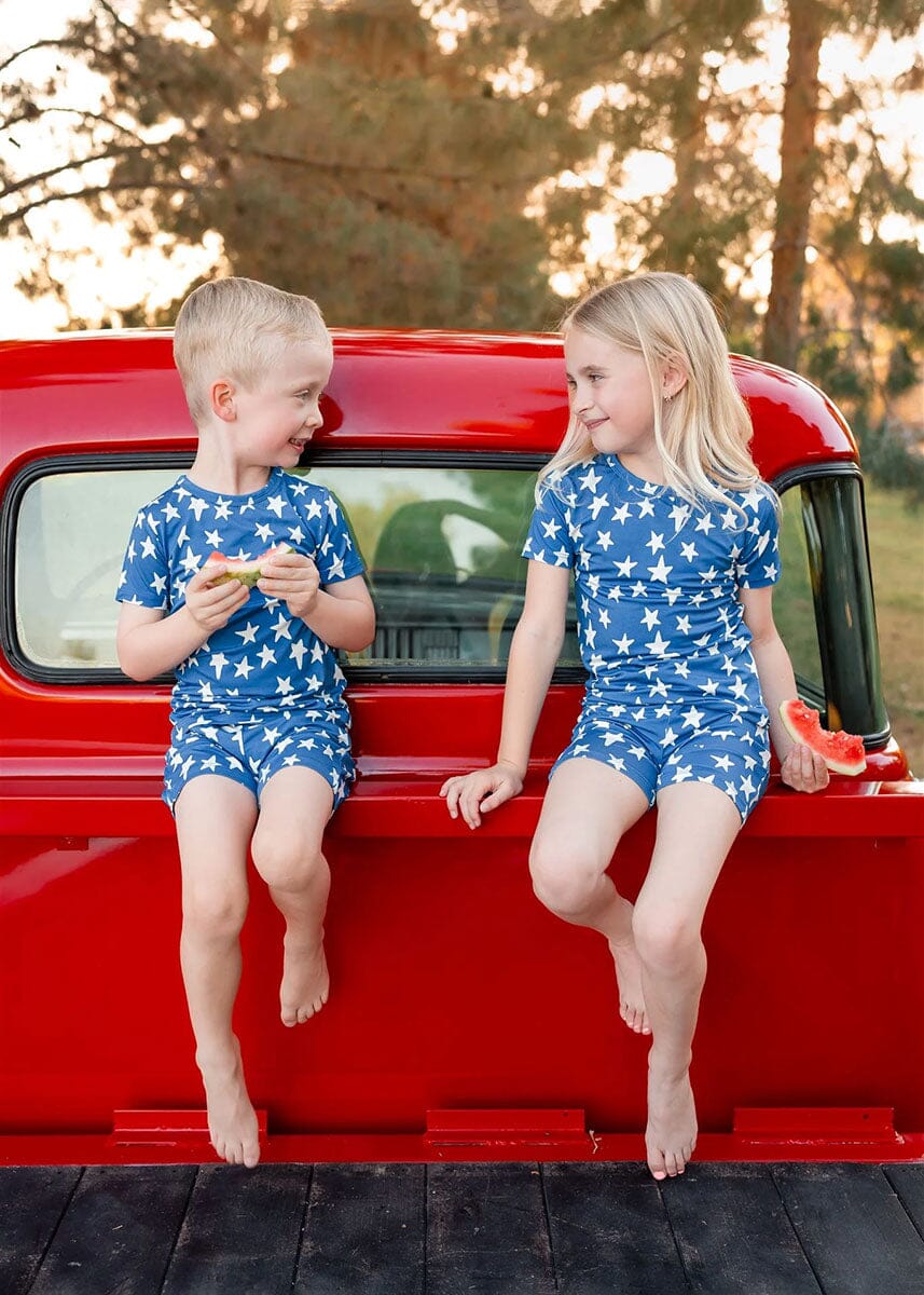 Navy Stars Shorts Set - Image 3