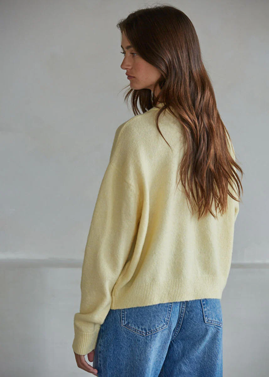 Olivia Cardigan - Light Yellow - Image 2