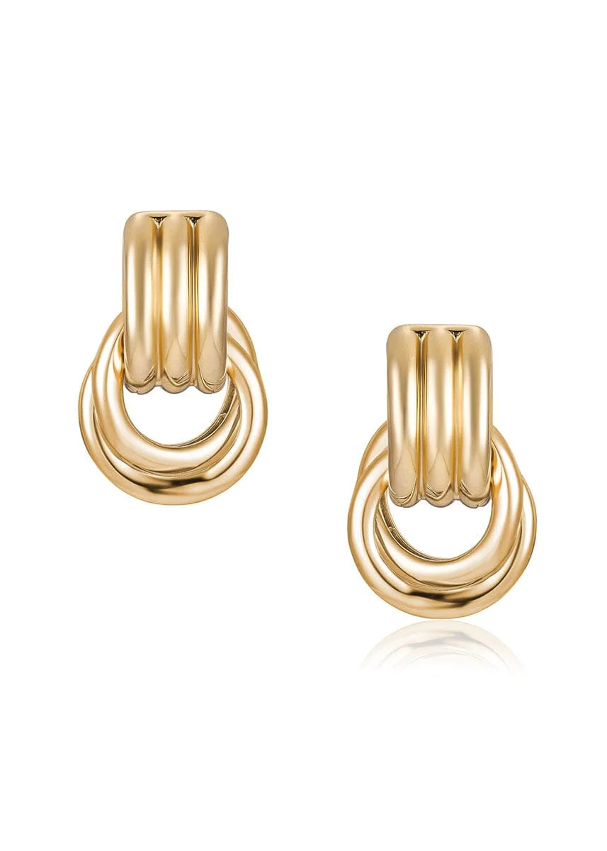 Olsen Convertible Hoops - Yellow Gold - Image 3
