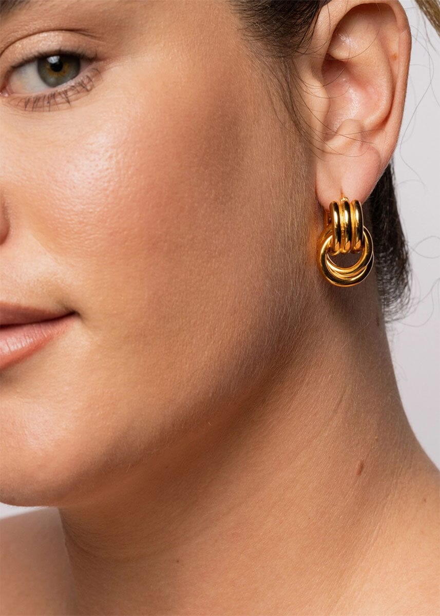 Olsen Convertible Hoops - Yellow Gold - Image 4