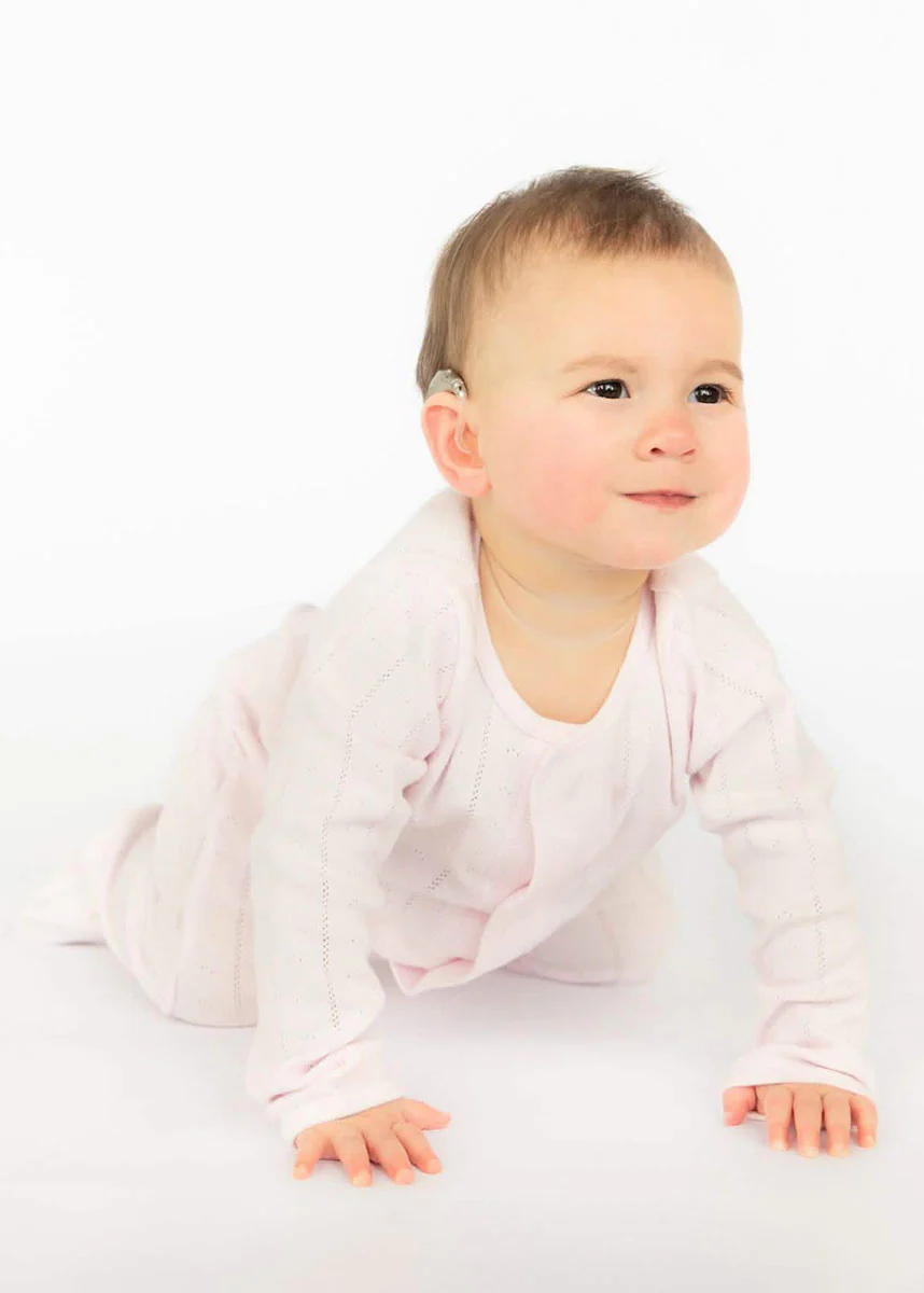 Organic Cotton Pointelle Magnetic Footie - Love Lines Pink - Image 2