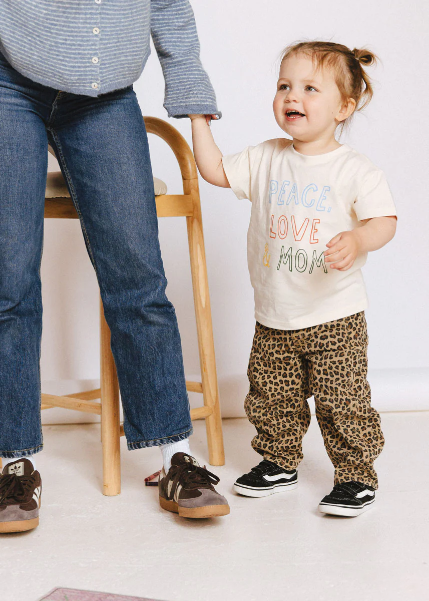 Peace, Love & Mom Toddler Tee - Image 5
