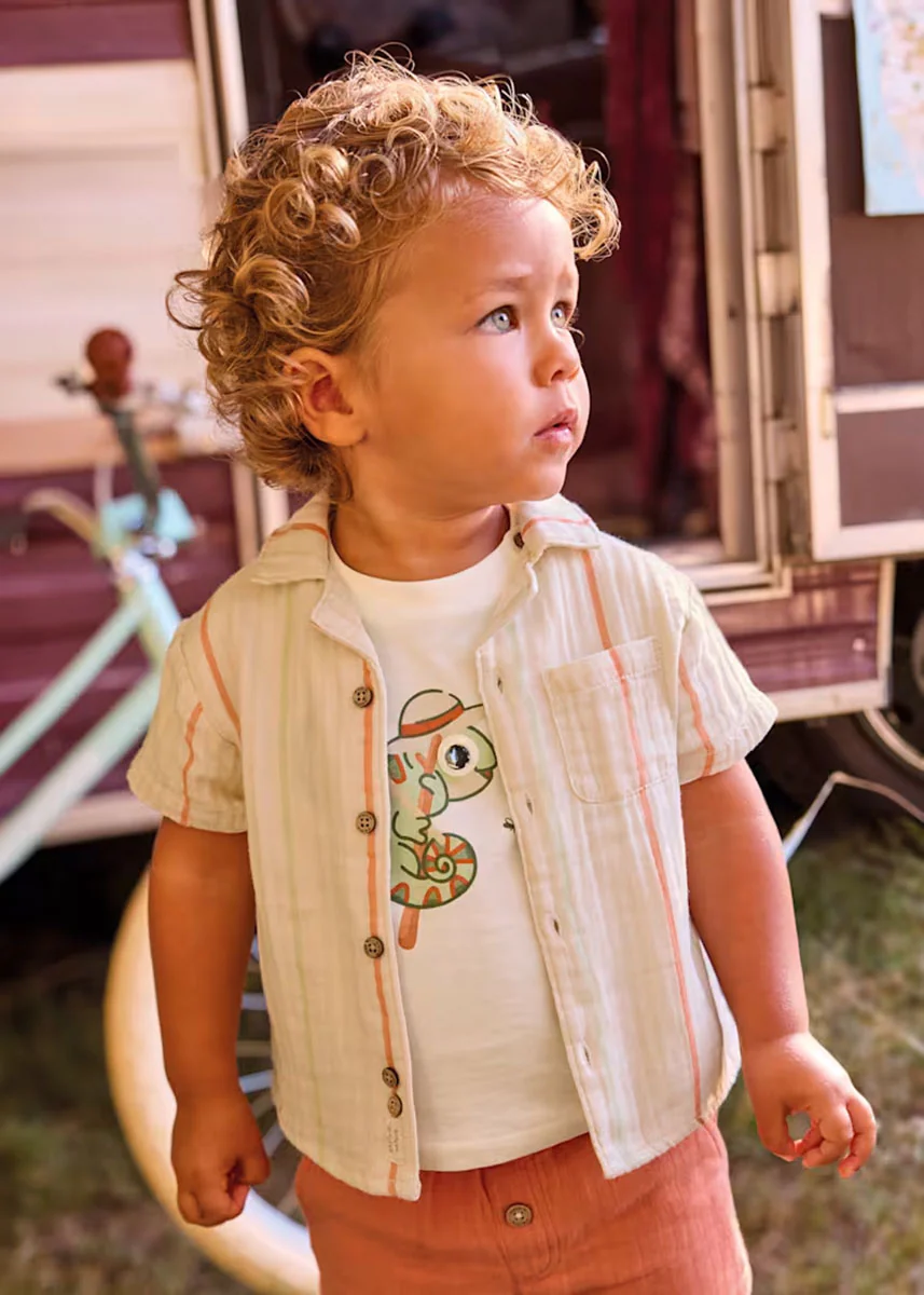 Percy Linen Shirt - Stripes - Image 4