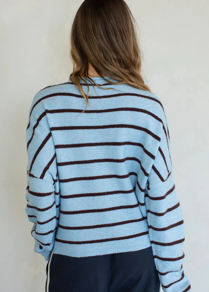 Piper Cabana Striped Cardigan - Blue - Image 3
