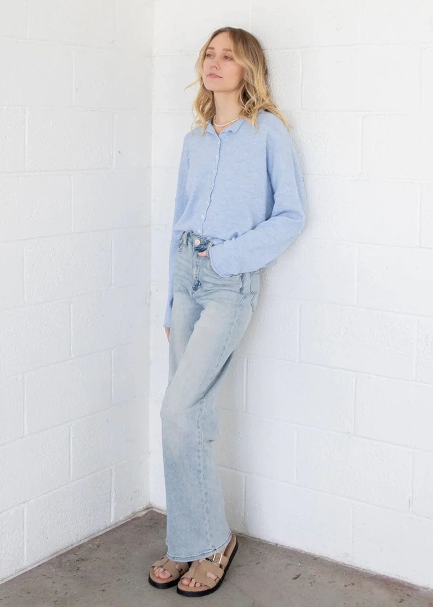 Piper Cardigan - Sky Blue - Image 4