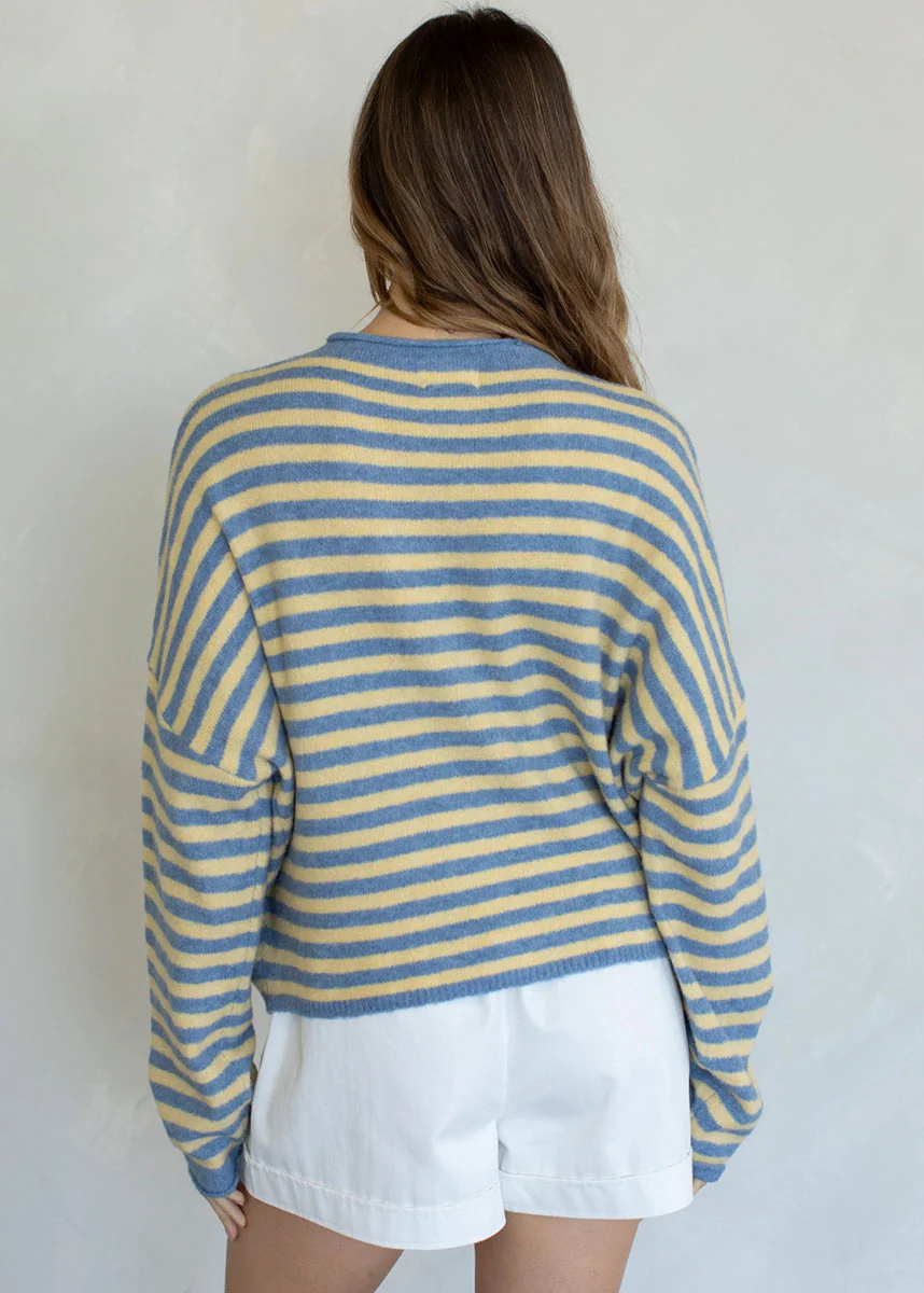 Piper Striped Pullover - Butter - Image 3