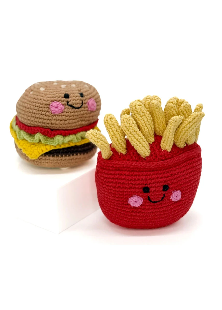 Plush Burger Rattle - Image 2