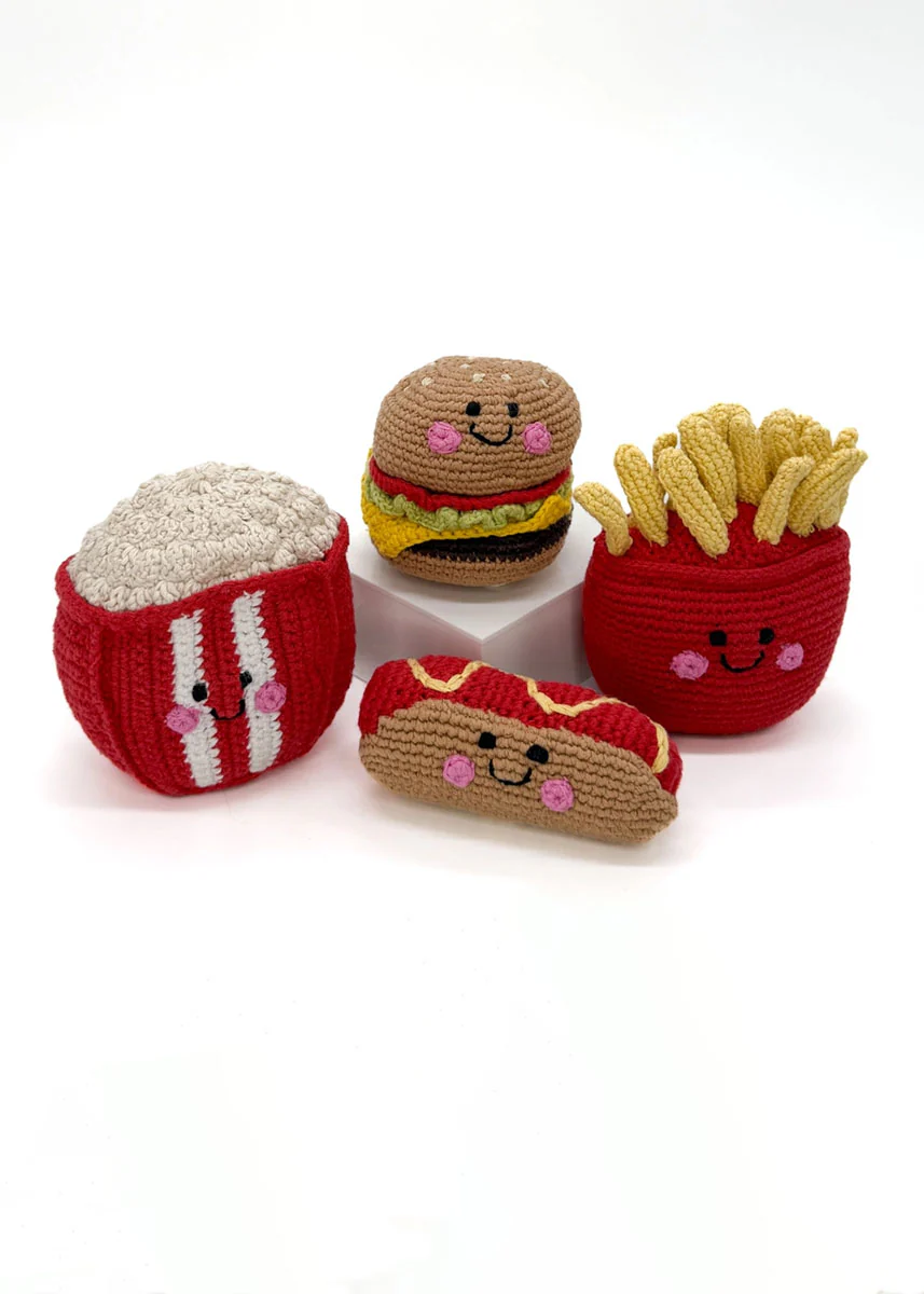 Plush Burger Rattle - Image 3