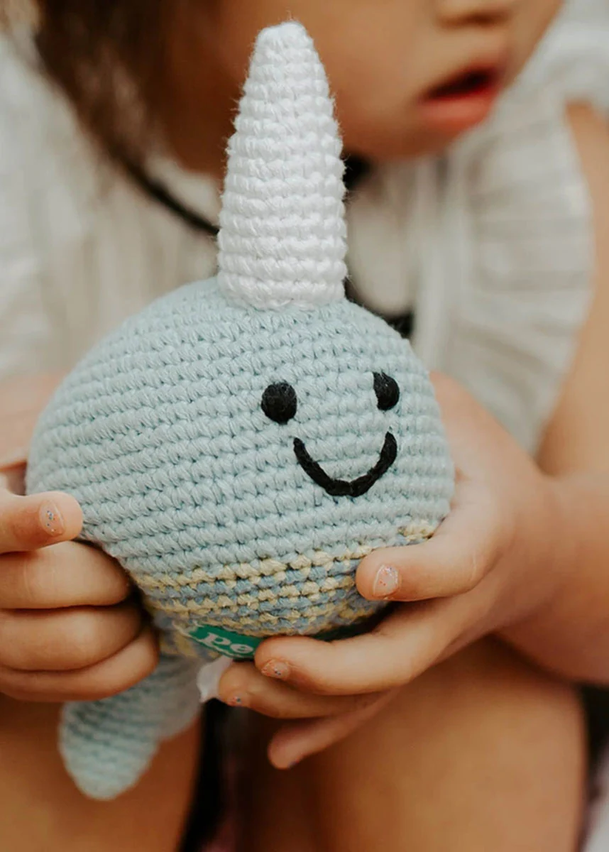 Plush Narwhal Rattle - Image 2