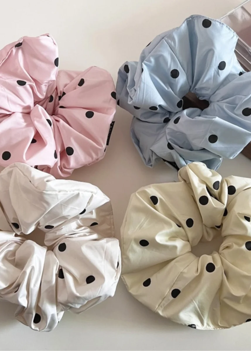 Polka Dot Scrunchie - Butter - Image 2