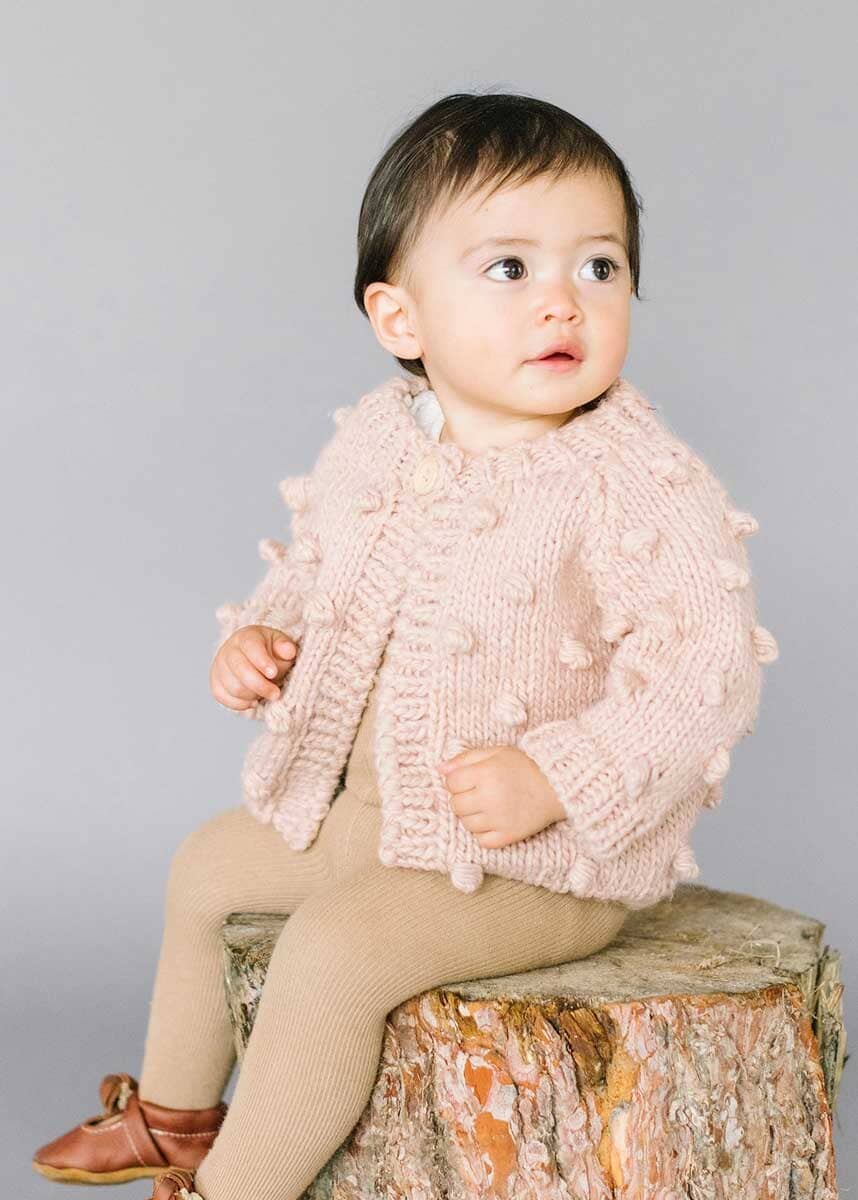 Popcorn Cardigan - Blush - Image 3