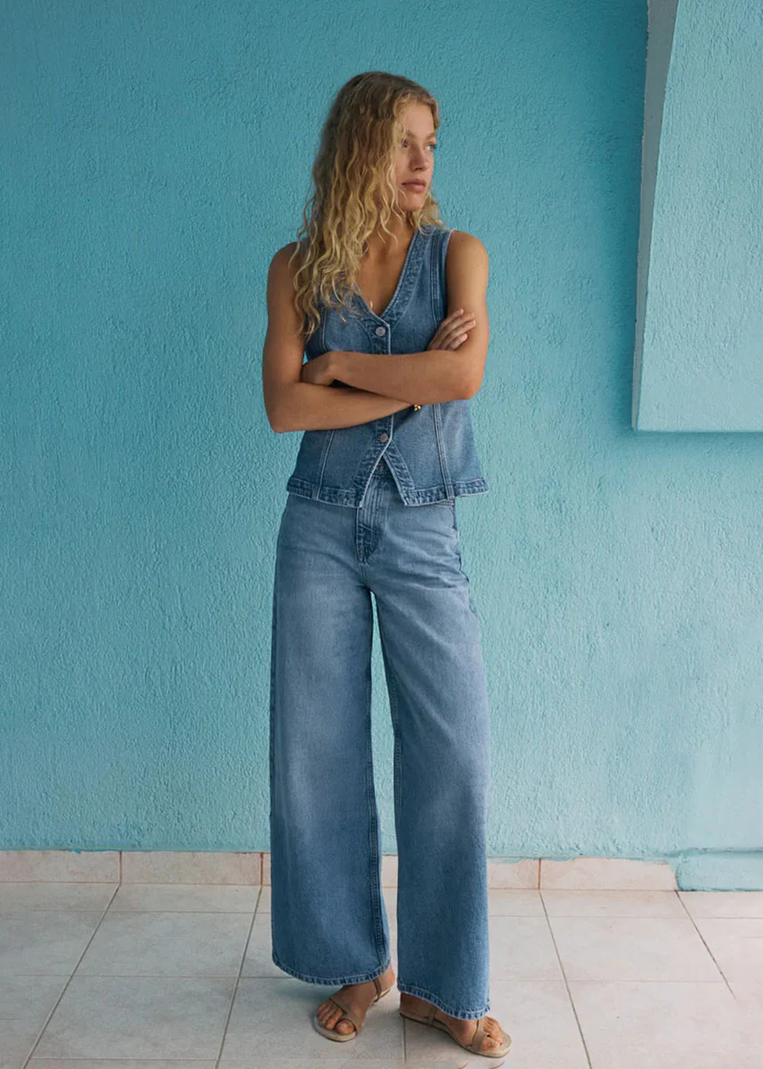 Porto Denim Vest - Eternity - Image 4