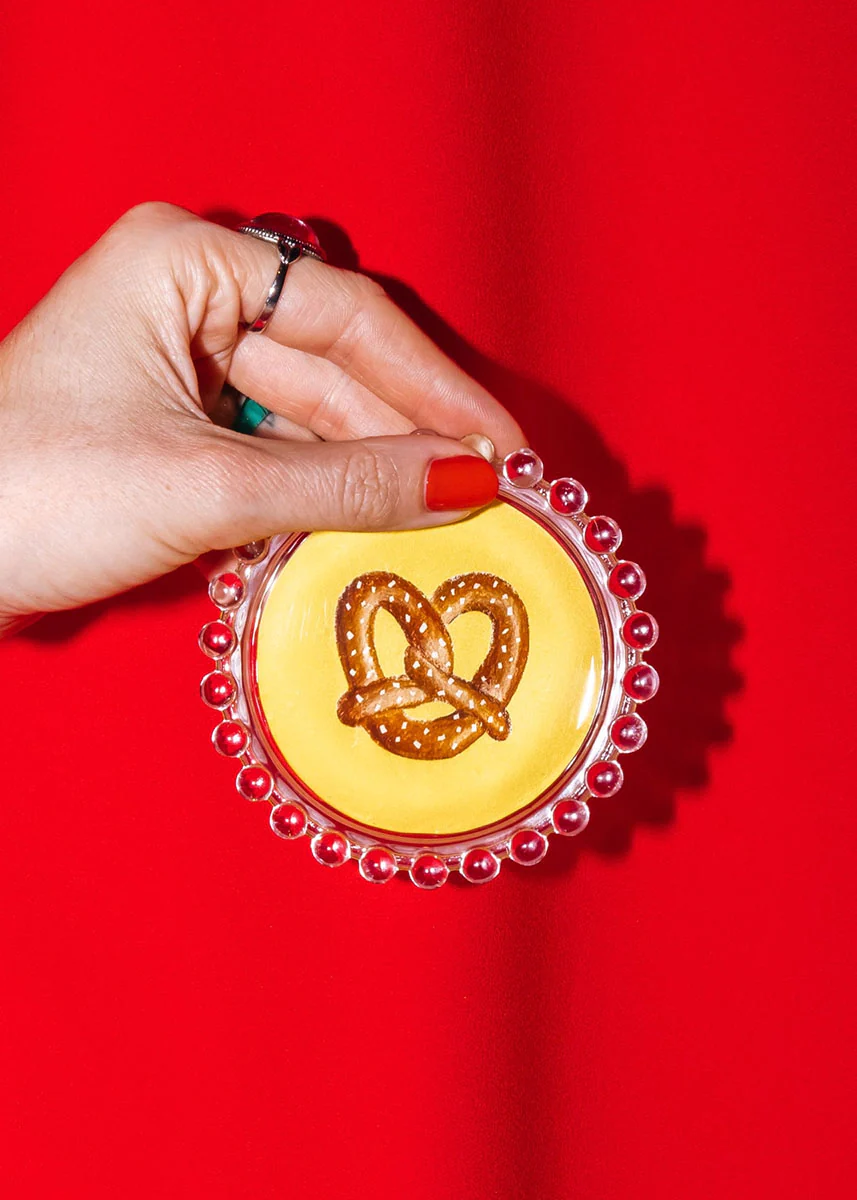 Pretzel Hobnail Trinket Dish - Image 2
