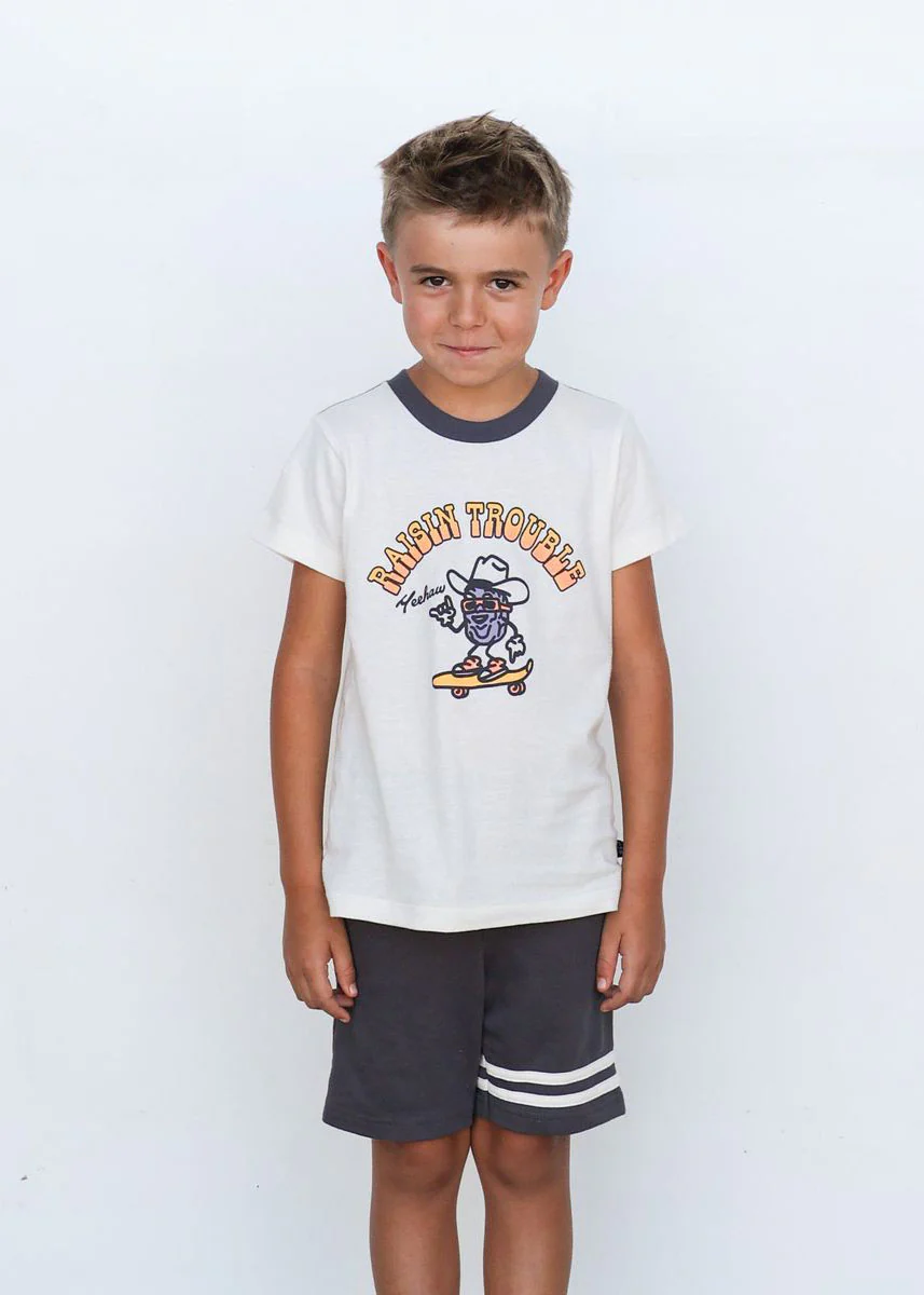 Raisin' Trouble Tee - Natural - Image 2