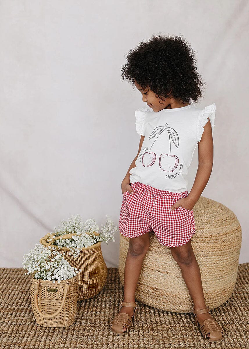 Red Gingham Shorts - Image 3