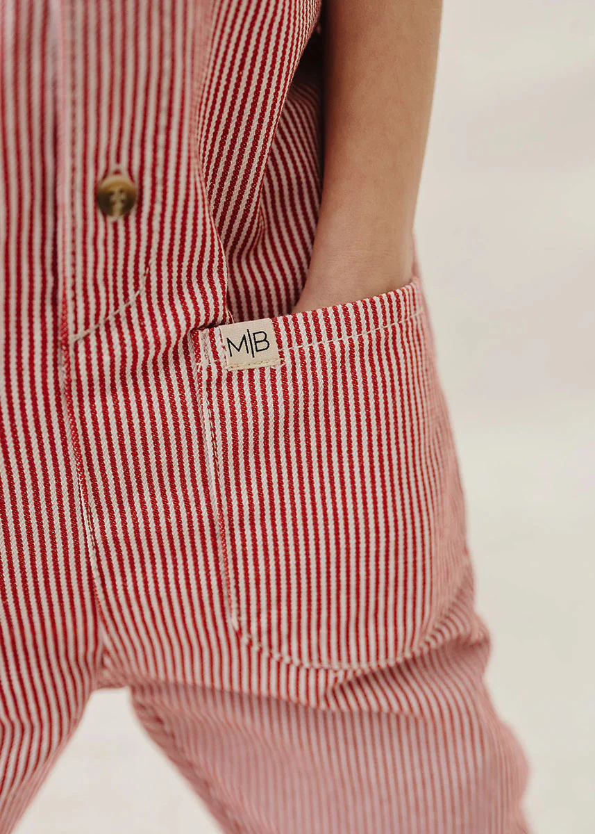 Red Stripe Overalls - Image 4