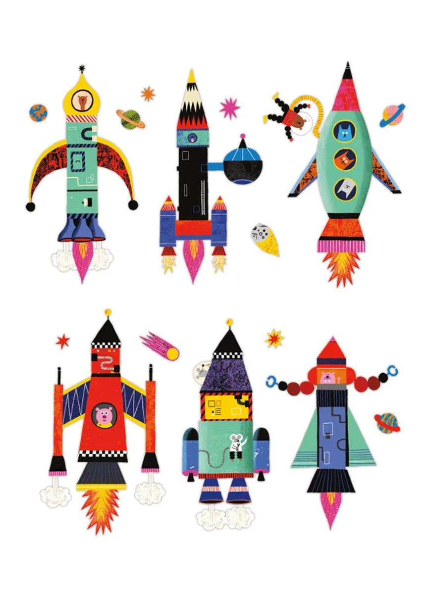 Rocket Ships Magnetic Build-It Set - Image 2