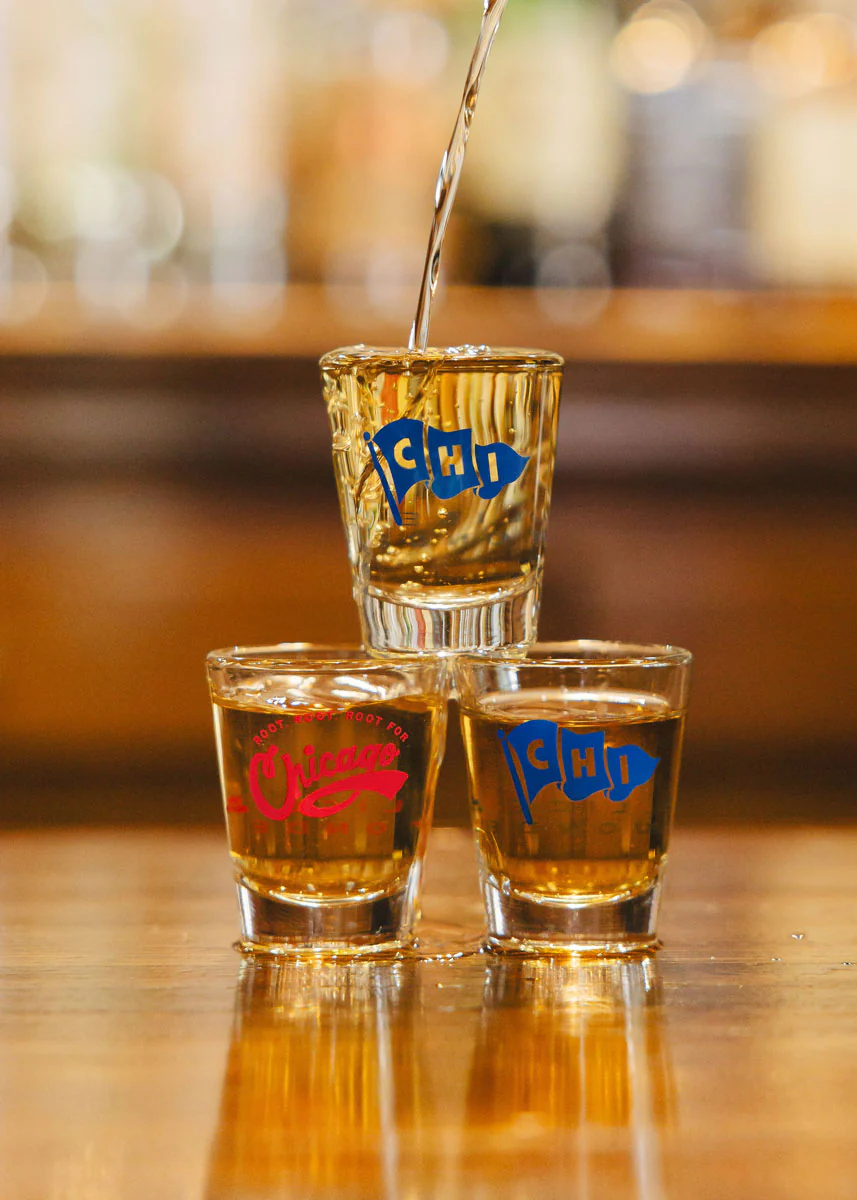 Root, Root, Root For Chicago Shot Glass - Image 5
