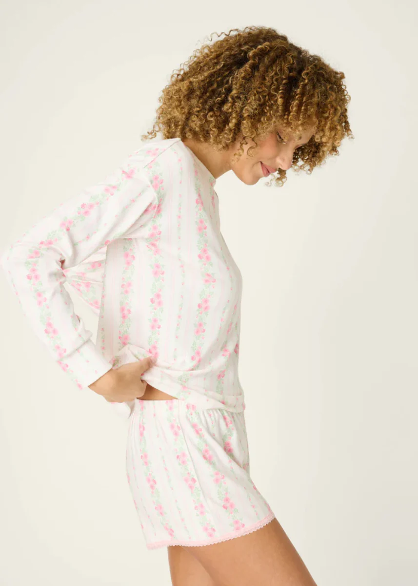 Roses Are Pink Long Sleeve - Ivory - Image 2