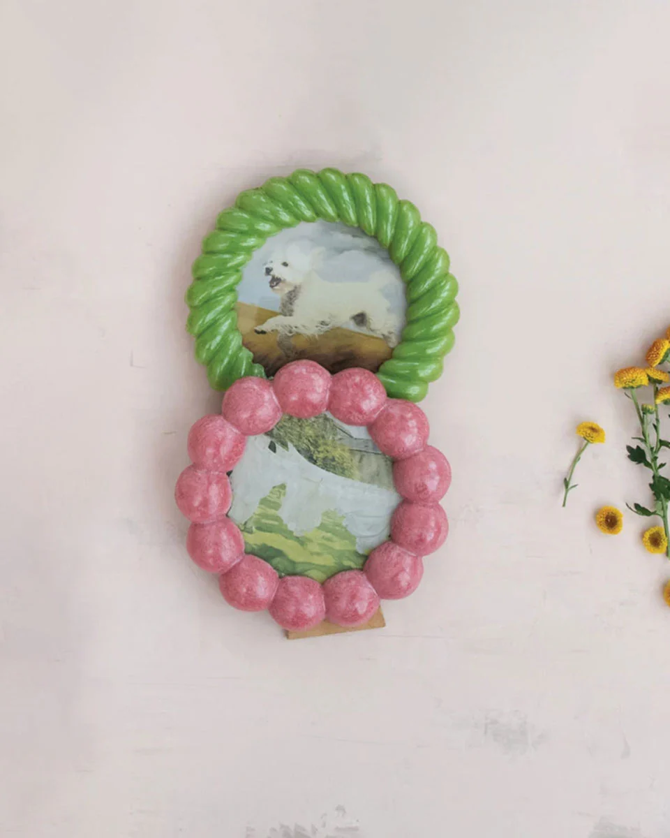 Round Twisted Picture Frame - Green - Image 2