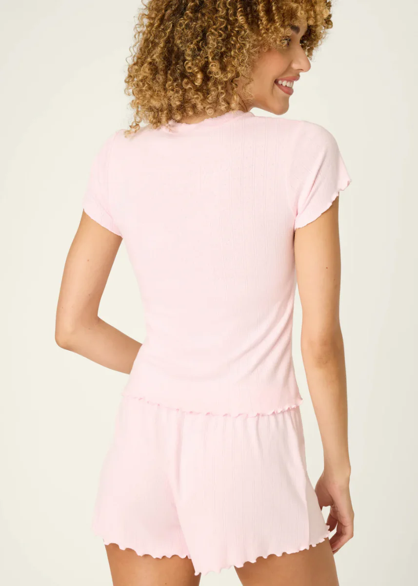 S/S Luxe Leopard Tee - Ballet Pink - Image 3