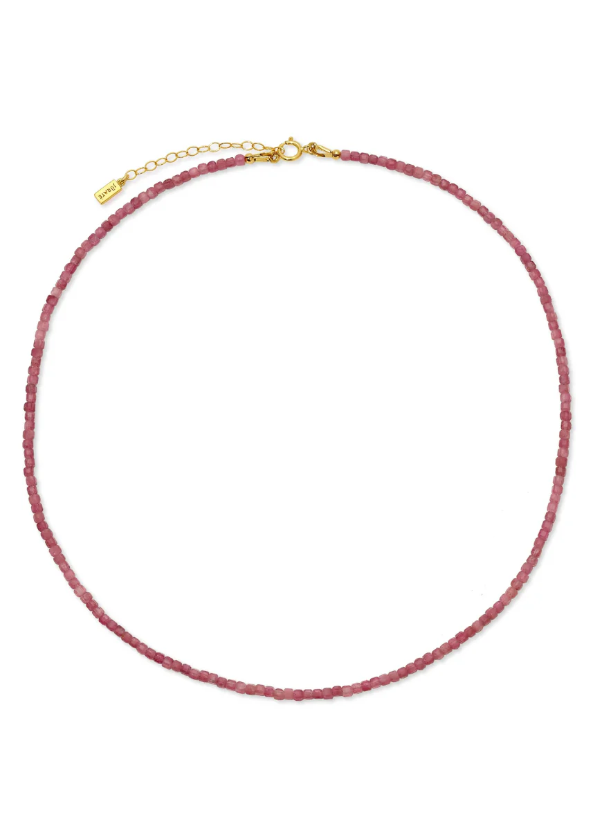 Sidekick Beaded Necklace - Pink Tourmaline - Image 2