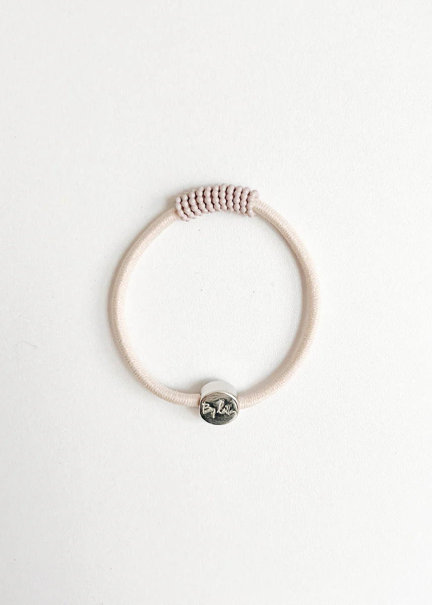 Single Enamel Hair Tie Bracelet - Shaker Sand Dollar - Image 3